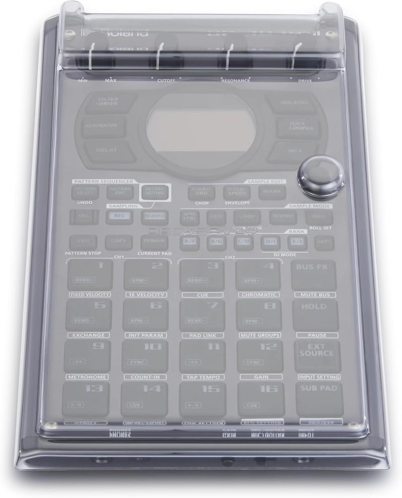 Decksaver DS-PC-SP404MK2 - Polycarbonate Cover Compatible with Roland SP-404MK2, Sampler Dust Cover, Music Gear Cover for Travel and Everyday Protection - Image 3
